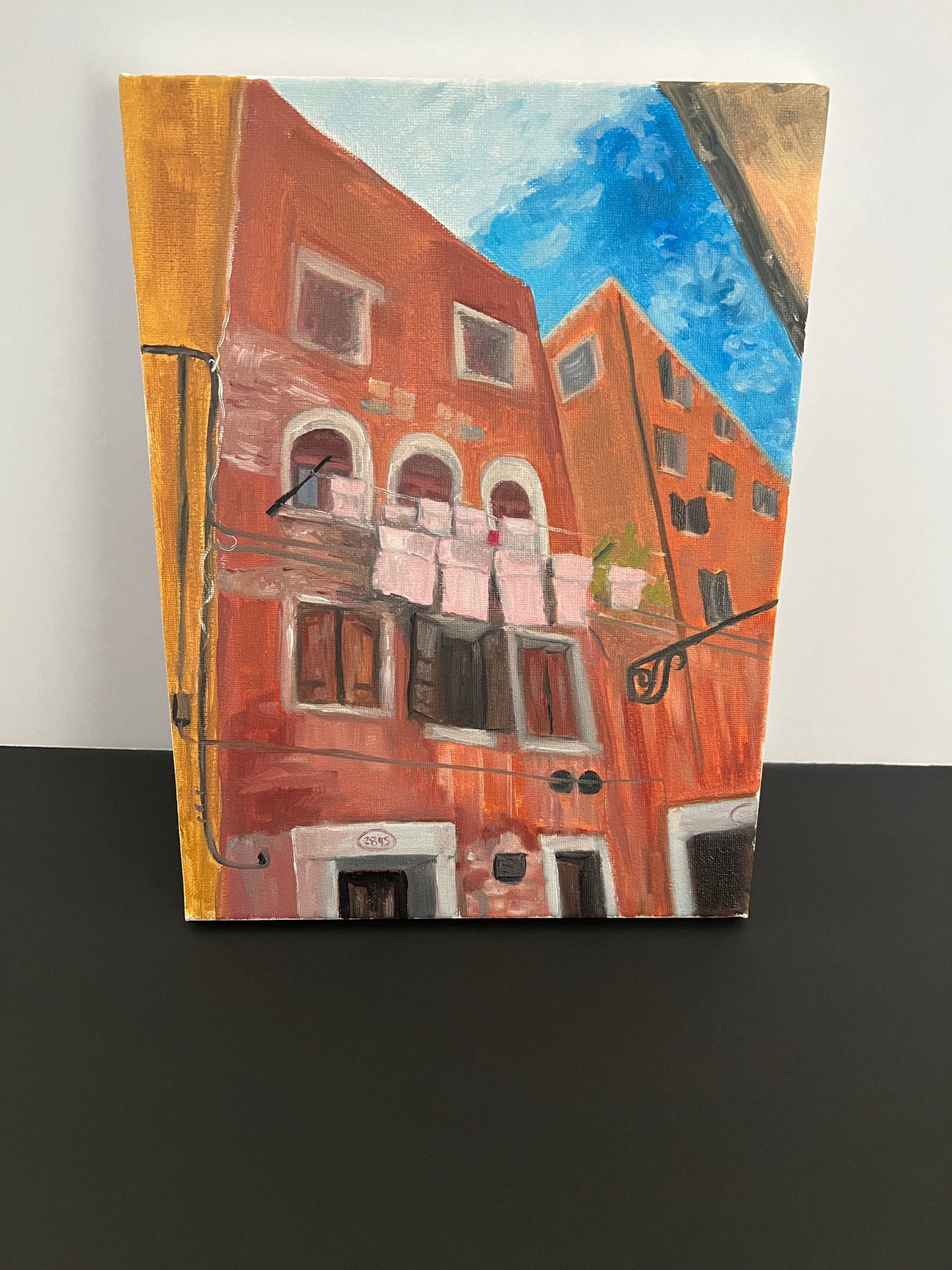 Venice Streets Oil Painting