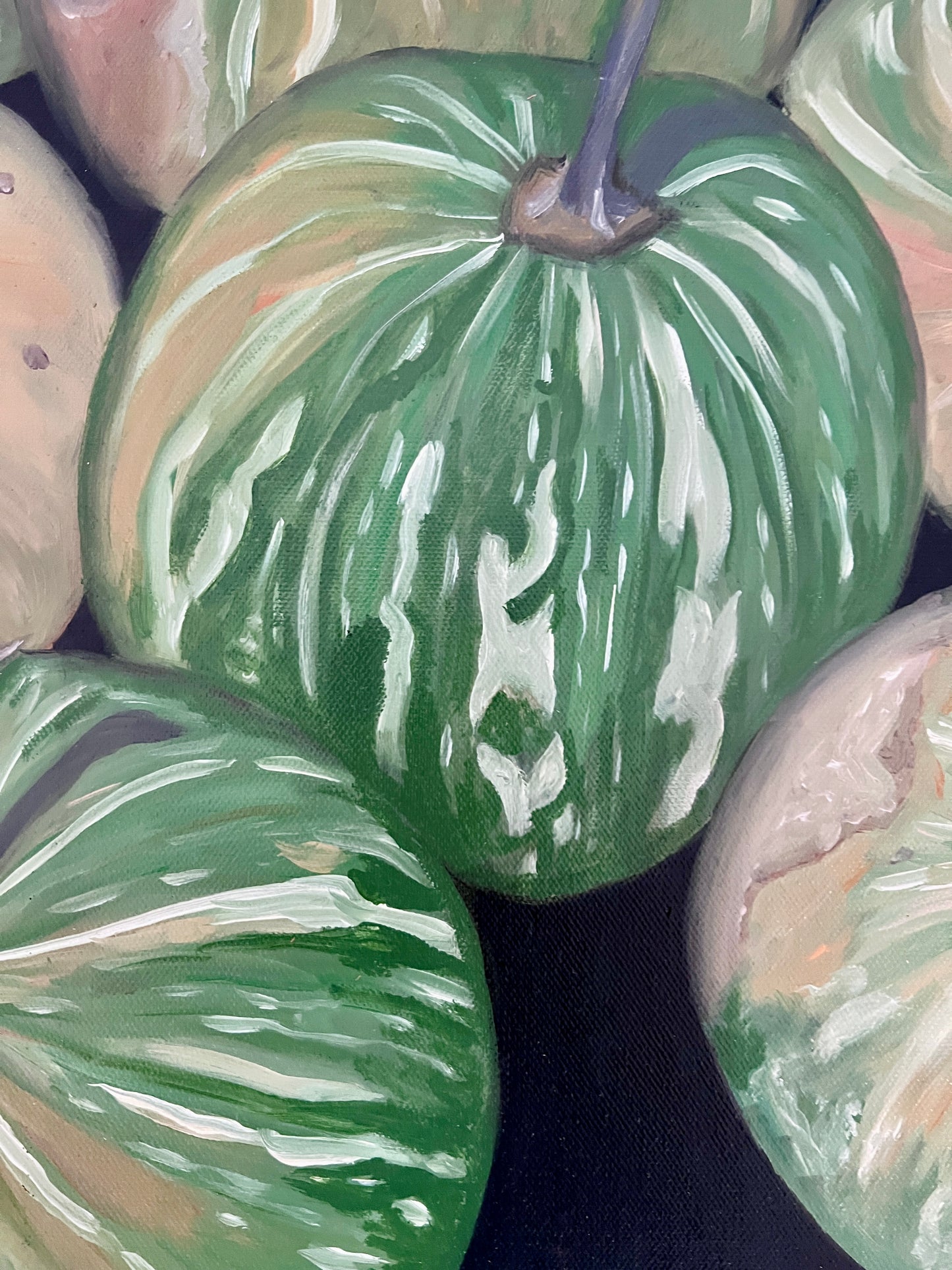 Pumpkin Calabazas Oil Painting